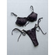 26004 Brown Polka Dot Swimsuit
