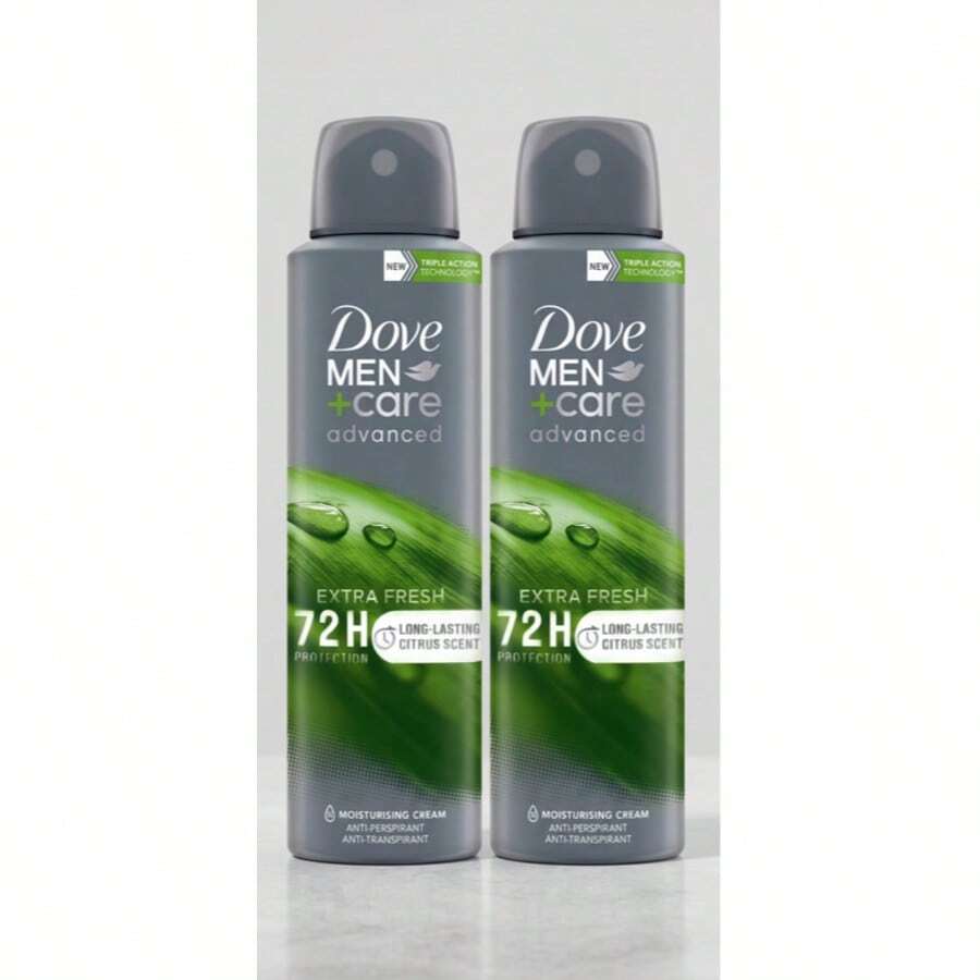Dove Men+Care Extra Fresh 72H Dry Spray Antiperspirant Deodorant For Men - 2 Pcs - 查看 1