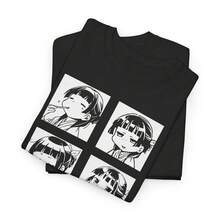 Mao Mao Shirt, The Apothecary Diaries Shirt, KawaiiTee, Maomao Moods Tshirt, Anime TShirt, Manga Shirt, Japanese Aesthetic TShirt, Cute Tee - Negro - Ver 1