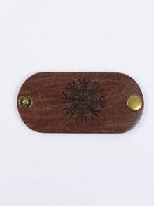 1件裝維京北歐符文髮珠，棕色皮革編髮髮箍，中世紀LARP配件，適用文藝復興市集、萬聖節、Cosplay與派對服裝 - A - 查看 14