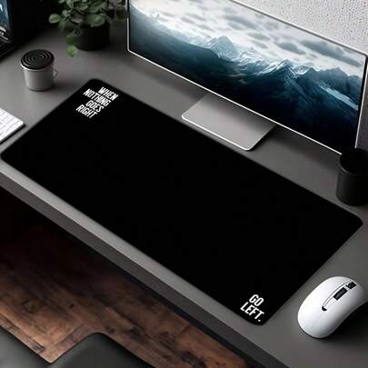 There Is A Path To The Left And To The Right. When Nothing Goes Right, Turn Left. Non-Slip Rubber Mouse Pad For Gaming And Office Use - A Perfect Gift For Everyone.