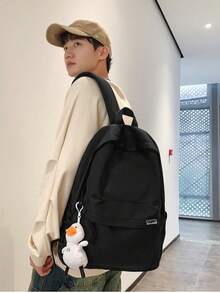 Unisex Large Capacity Laptop Backpack, Lightweight Waterproof Casual Rucksack, Minimalist Design Suitable For High School, College Students, Outdoor Travel - Backpack - View 5