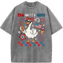 Men's & Women's Vintage Washed Cotton T-Shirt For Women With Modern Print - 230g Thick Cotton, Round Neck, Short Sleeves, Vintage Street Style, Machine Washable, Suitable For Casual Spring And Summer Wear, Loose Fit. - 玫紅色 - 查看 5