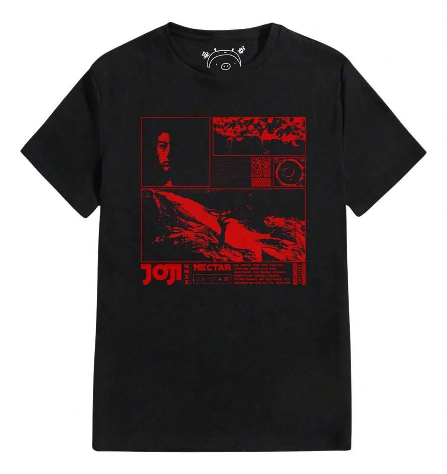 Playera Joji Nectar Album T-Shirt 9 Unisex - 黑色 - 查看 1