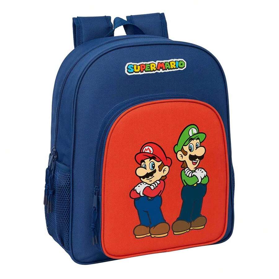 SUPER MARIO BROS. School Backpacks With Removable Trolley Super Mario SAFTA Support System, Ergonomic And Padded, Large Front Pocket, Side Bottle Holders - Option 1 - View 1
