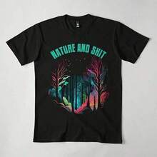 Naturaleza y senderismo al aire libre Regalo Senderismo fuera de la red T Sh19Camiseta unisex de 220 g, 9275 % algodón. Un básico imprescindible. Adecuada para todo tipo de cuerpo, tanto para hombres como para mujeres. Alta calidad. Tejido duradero y de alta calidad, apto para todas las estaciones, suave al tacto y de larga duración. Transpirable. Ideal para mujer. Perfecta para vacaciones. - Negro - Ver 1