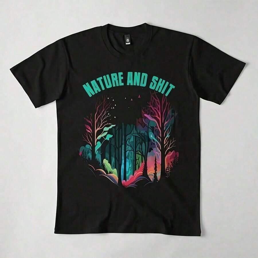 Naturaleza y senderismo al aire libre Regalo Senderismo fuera de la red T Sh19Camiseta unisex de 220 g, 9275 % algodón. Un básico imprescindible. Adecuada para todo tipo de cuerpo, tanto para hombres como para mujeres. Alta calidad. Tejido duradero y de alta calidad, apto para todas las estaciones, suave al tacto y de larga duración. Transpirable. Ideal para mujer. Perfecta para vacaciones. - Negro - Ver 1