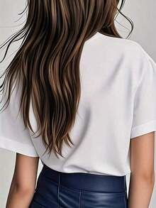 ropa de mujer  Camiseta Suave para Mujer con Estampado de Colibrí y Diente de León – Cuello Redondo, Manga Corta, Ligera y Transpirable para Moda Veraniega 100% Algodón  camisas de mujer - Blanco - Ver 2