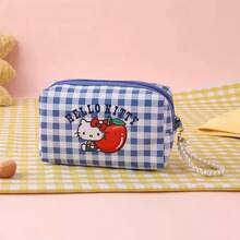 Bolsa de cosméticos con licencia oficial de Sanrio Hello Kitty, adorable bolsa de almacenamiento con diseño de patrón de Kitty, conveniente para llevar artículos personales con diseño de asa - Ver 14