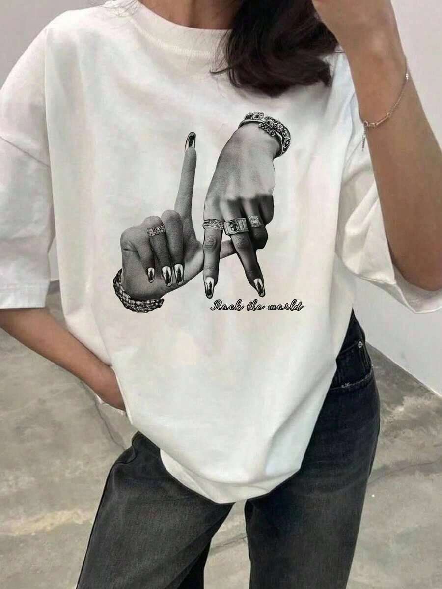 Women's Casual Loose Fit T-Shirt With Dachshund Dog Print, Breathable And Comfortable, Short Sleeve, Round Neck, Printed With The Phrase "I'm More Interesting Than You", Soft Cotton, Perfect For Everyday Wear And Urban Style For Pet Lovers - 白色 2 - 查看 1