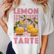 Camiseta de algodón de manga corta con cuello redondo y estampado de limones estilo acuarela de Wo's, modelo 70220, para todas las estaciones. Ligera. Transpirable. Considerado. Perfecta para salidas de primavera y aventuras de verano, esta camiseta de algodón puro de 220 g promete una comodidad increíble que dura todo el día. Es la base versátil para innumerables looks, desde conjuntos casuales de vacaciones hasta creativos disfraces de Halloween. Un regalo considerado sin esfuerzo que demuestra que te importa, temporada tras temporada. - Negro - Ver 1