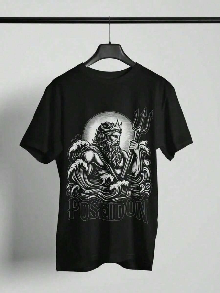 1 Piece Persephone T-Shirt Greek Mythology T-Shirt Persephone And Hades T-Shirt Poet T-Shirt Dark Academia Style 180g 100% Cotton - 黑色 5 - 查看 1