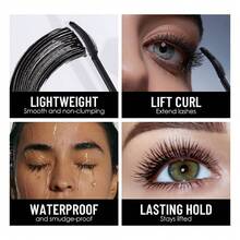 Julystar 12ml Large-Capacity Silver-Tube Mascara: Intense Black, Curling, Long-Lasting,Smudge-Proof - Black - View 11