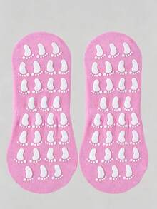 1 Pair Non-Slip Absorbent Wear-Resistant Simple Indoor Socks, Suitable For Home, Play, Yoga - Multicolor - View 14