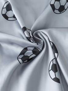 4pcs Tween Boy Video Game & Soccer Print Short Sleeve Shorts Pajama Set - Multicolor - View 12