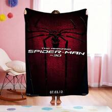 Manta de 1 piezas con estampado de S-pider-Man, manta decorativa estilo dibujos animados retro, manta estampada con personajes de dibujos animados, manta universal para siestas para todas las estaciones, manta decorativa para el hogar con personajes, regalo moderno y elegante, ideal para el hogar, dormitorio, cama, sofá, oficina, para la hora del almuerzo o como manta de picnic. - Multicolor - Ver 1