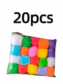 10/20/30pcs Reusable Colorful Sponge Water Balls, Suitable For Outdoor Summer Games, Perfect For Swimming Pools, Beaches, Backyards, Patios And Parties, Ideal Choice For Family And Friends Summer Water Fun, Essential Toy And Gift For Pool Parties In Summer - A - View 12
