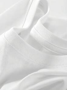 Women's T-Shirts, Women's Summer T-Shirts, Comfortable, Soft, Breathable, Simple Style, Cute And Fashionable, Suitable For Daily Wear, Travel, Leisure, Outdoor Activities, Sports And Fitness, An Excellent Choice As A Mother's Day Gift For Family And Friends. - 白色 - 查看 4