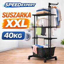 XXL Laundry Drying Rack – Foldable, Mobile Clothes Airer For Clothes & Underwear, Large Capacity For Home & Patio - XXL Laundry Drying Rack – Foldable - View 4