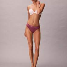 Calvin Klein Calvinklein Maximum Cotton Thong Underwear  Women  Panties QD5292  Thongs For Women Underwear - Berry Wild - 查看 3
