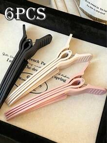 6/3/1pc Set 3-In-1 Seamless Volumizing Hair Clips, No-Heat Root Volumizing Tool, Non-Slip Matte Alligator Hair Clips, High Volume Hair Accessory, Suitable For Daily, Wedding, Travel, Makeup, Ideal Gift For Hairstylists And Beauty Enthusiasts - A - View 2
