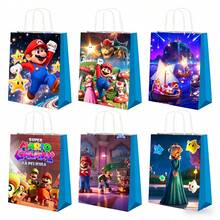 SUPER MARIO BROS. 1set Super Plumber Bros Adventure Game Inspired Party Decorations, Happy Birthday Banner + Swirls + Cake Toppers + Backdrop Set, Featuring Princess, Green Dinosaur & Classic Game Characters, Complete Supplies For Themed Parties, Indoor & Outdoor Use - Multicolor - View 6
