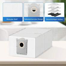 Túi đựng bụi cho máy hút bụi robot EcovacsDeebot X8 Pro OMNI/X8 OMNI/X9 PRO Omni/T50 PRO OMNI/T50 MAX OMNI/T50 OMNI/T80 Omni/T80 Pro Omni, dung tích lớn 3L, phụ kiện thay thế cho máy hút bụi robot. - Xem 3