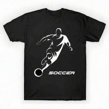 soccer player games T-Shirt unisex de la de algodón puro de alta densidad de 220 g. C-AmiS-eta activa para mujer de - AL-Godón C-AmiS-eta 17760 % aL-Godón que se A-DAPTA a tu día Apto para todo tipo de perS-onas, ya sean mujeres o hombres Tejido duradero de alta C-Alidad apto para todas las estaciones, suave al tacto pero diseñado para durar Tops transpirables Conjuntos de otoño para mujer Conjuntos de vaC-Aciones para mujer Disfraz de Halloween para mujer - Negro - Ver 6