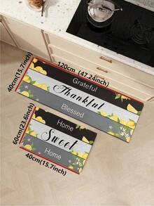 1pc Vintage Lemon Seaweed Bath Mat - Super Absorbent, Non-Slip, Perfect For Bathroom, Kitchen And Dining Room Use - Quick Dry, Perfect Gift For Home Decor And Bathroom Mat - Multicolor - View 15