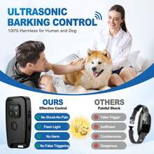 Repelente de perros ultrasónico de alta potencia con linterna LED, dispositivo antiperros para exteriores, unidad antiladridos ultrasónica, para entrenamiento de perros y control de ladridos, apto para interiores/exteriores - Multicolor - Ver 3