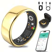 Smart Ring For Women Men, IP68 Fitness Ring - Fitness Tracker With Pedometer, Calories, Sleep Tracking, Remote Photo Control, Exercise Monitoring, Smart Health Ring For IPhone & Android - Sleep Tracking Wearable, Gifts For Women Men - Xem 26