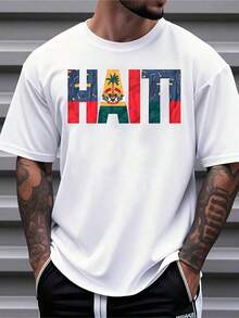 Camiseta con diseño de la bandera de Haití, ropa de orgullo nacional para hombres, mujeres y niños, perfecta para el Día de la Independencia, eventos culturales y uso diario, playeras de mujer - Blanco - Ver 7
