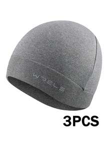 WRELS 1pc/3pcs Outdoor Sports Sweat-Wicking Soft Skin-Friendly Sports Caps, Elastic Fitness Hats For Men & Women For Running, Cycling And Hiking - Multicolor - View 15