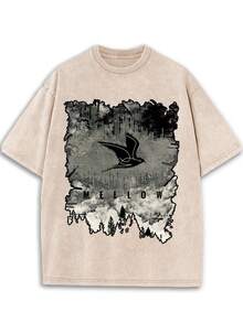Nuevo modelo 2026,% algodón lavado, estilo casual urbano, adecuado para fiestas o festivales, tela suave y transpirable, diseño de estampado moderno, unisex, ligero y cómodo de llevar, diseño de moda vintage. - Negro - Ver 6