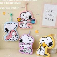 SNOOPY 1条小手帕，充满童趣。挂式设计，厚实柔软，吸水性强，适合在浴室和厨房擦手。[随机款式] - 彩色 - 查看 5