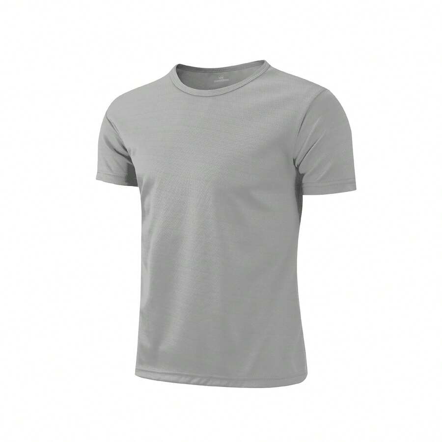 Men Workout Clothes - Grey - View 1