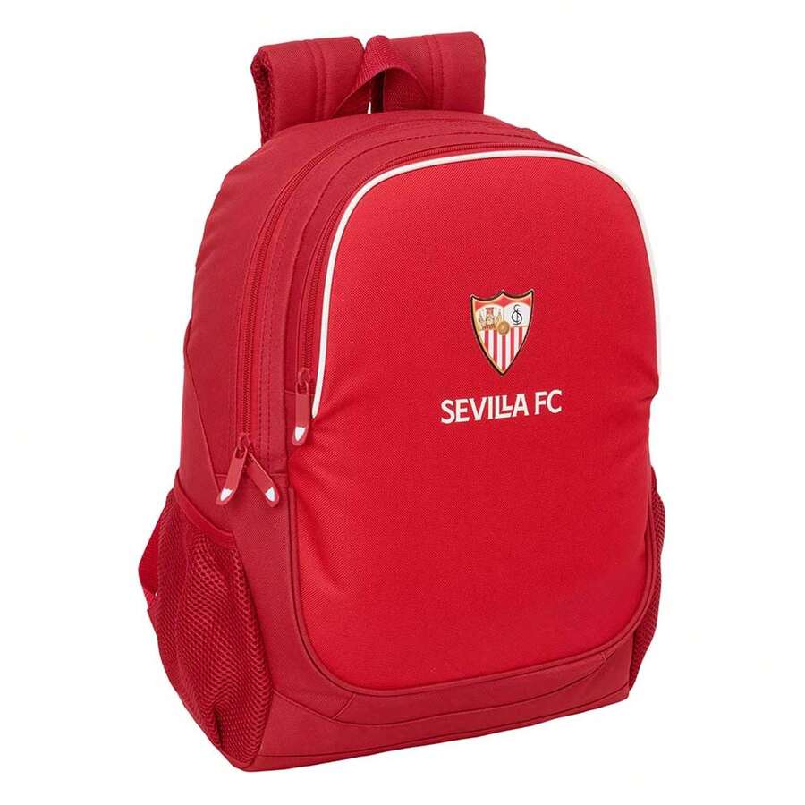 | Large Rolling Backpacks Sevilla FC Compact Evolution Removable Washable And Water Resistant, 6" With USB Double Padded Compartment, Hidden Anti-Theft Zipper, Organizer, Red, 6? - Option 3 - View 1
