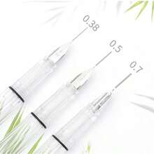 1pc Transparent Soft Curved Nib Fountain Pen, Chinese Calligraphy Writing Tool Compatible With Color Ink, Clear Plastic Body For Ink Viewing, Smooth Precise Lines For Practice, Office And Art Use 14+ Teen Toy, Back To School - 0.38mm - View 14