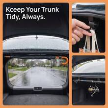 2pcs Car Seat Back Hooks, Suitable For Seat Back, Trunk Rack, Umbrella Holder And Most Car Models, Multi-Functional Car Storage Rack - 2PCS - View 3