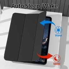 Ốp bảo vệ phù hợp với máy tính bảng iPad thế hệ thứ 11, ốp A16, chống sốc toàn thân, màu đen cổ điển, phù hợp với iPad thế hệ thứ 9 10.2 inch, ốp bảo vệ thế hệ thứ 10, ốp bảo vệ mềm chống sốc cho máy tính bảng Redmi Pad 2 11 inch, cũng phù hợp với Pad SE 11 inch (mẫu 2023), thiết kế mỏng với chân đế thông minh, ốp Tab M11, tương thích với ốp máy tính bảng Idea Tab 11 2025, tương thích với iPad/Tab/ - màu đen - Xem 5