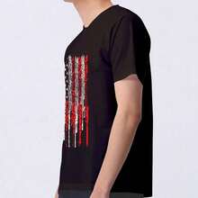 Funny Graphic T-Shirts For Men, Short Sleeve, Cool Design, 72X5 R7FP - Black - View 2