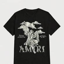Men002 Men's T-Shirts Shipped From Mexico High-Quality Breathable Loose-Fit T-Shirts Loose Fit Casual Athletic T-Shirts For Everyday Activities - 黑色 - 查看 6