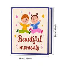 1pc 6-Inch Fashion Photo Album, 200 Pockets, Extra Large Capacity Holiday Memory Album Fits 200 Landscape Photos, Multiple Colors Available, Suitable For Wedding, Family, Anniversary, Youth, Vacation, Valentine's Day, Memory Book Gift - 1PC - View 4