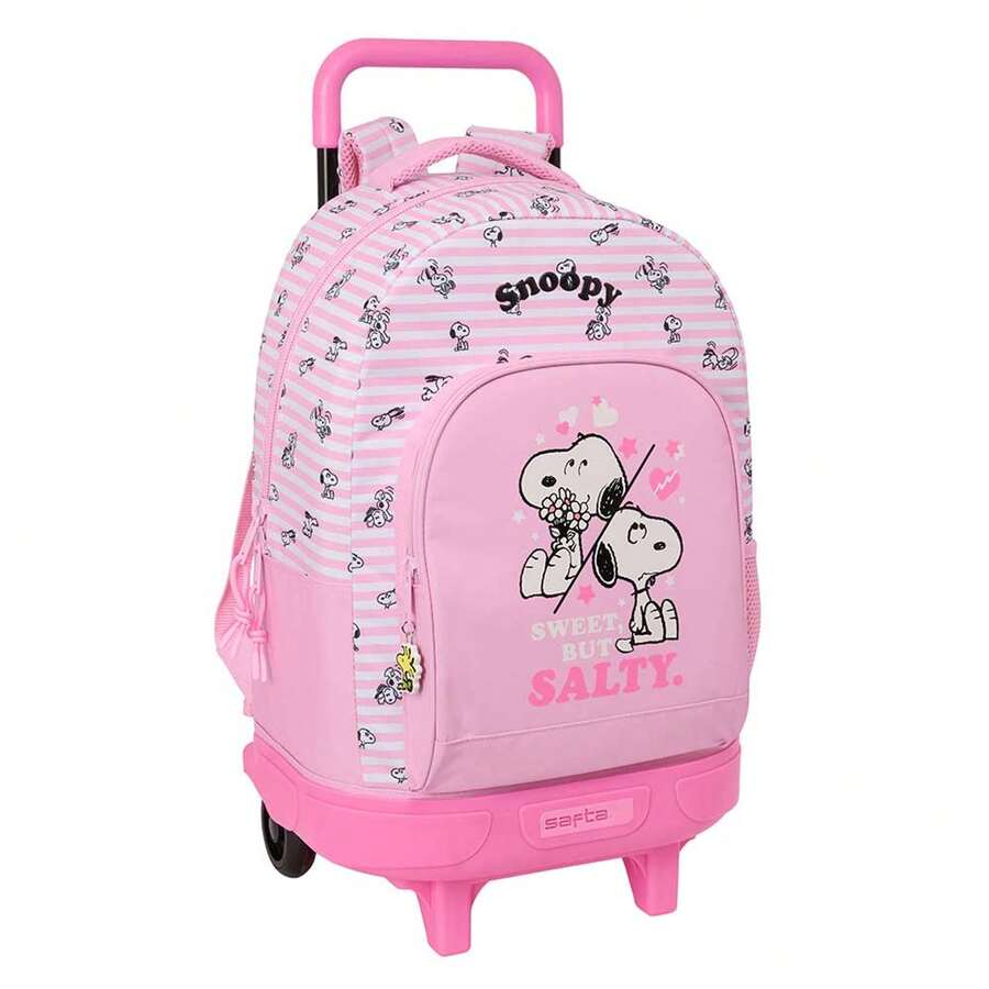Safta SNOOPY 大型輕便進化版書包,帶可拆卸可清洗輪子,兒童返校背包,符合人體工學的加厚肩帶,大容量前置口袋和水壺袋 - 免費送貨 ✅ 西班牙大陸地區 24/48 小時送達 - 選項 12 - 查看 1