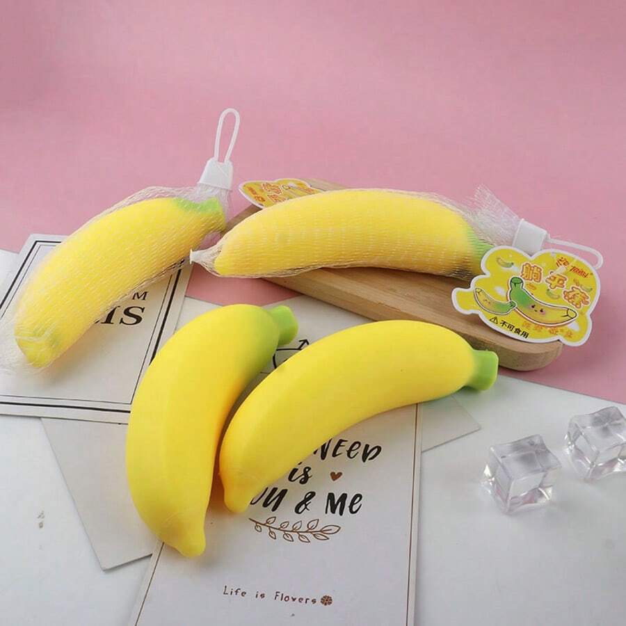Banana-Shaped Manual Massage Tool, TPR Material, High Elasticity, Relieves Anxiety And Stress, Suitable For Relaxation And Soothing Emotions - Various - View 1