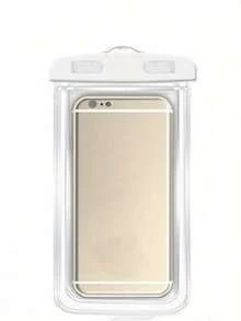 Bolsa impermeable para teléfono, bolsa colgante para almacenamiento de cámara y pantalla táctil, impermeable para nadar, navegar a la deriva y actividades al aire libre - Blanco - Ver 5