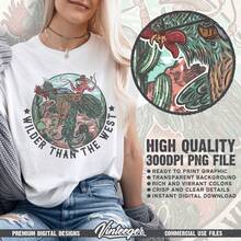 ás salvaje que el oeste| Diseño de sublimación| Descarga instantánea| Camisa occidental| Diseño de país png| Vaquera png| Diseño del oeste salvaje - Blanco - Ver 2