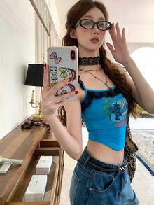 Women Tops - Blue - View 6