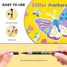 12pcs Nail Art Markers, Waterproof Nail Painting Pens With Abstract Line, Floral Design For Nail Art DIY, Precise 3D Nail Marker Pens - Multicolor - View 4