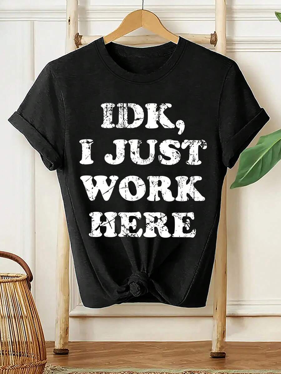 Camiseta unisex de manga corta, camiseta con estampado gráfico, top casual de manga corta con cuello redondo para verano y primavera, ropa de mujer, playeras hombre, spiderman, ,  mujer, romwe men, boho chic, regalos para maestras, camiseta para mujer, conjuntos curvy para mujer, y2k - Negro - Ver 1
